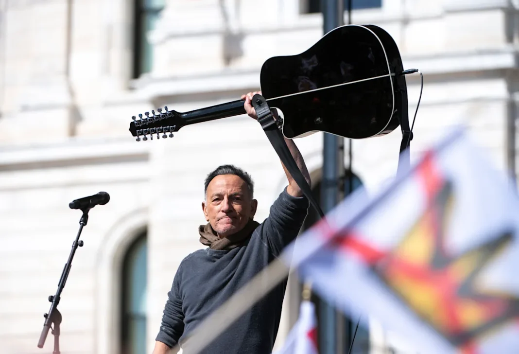 Springsteen performs at Minneapolis rally as millions take to the streets across the U.S.