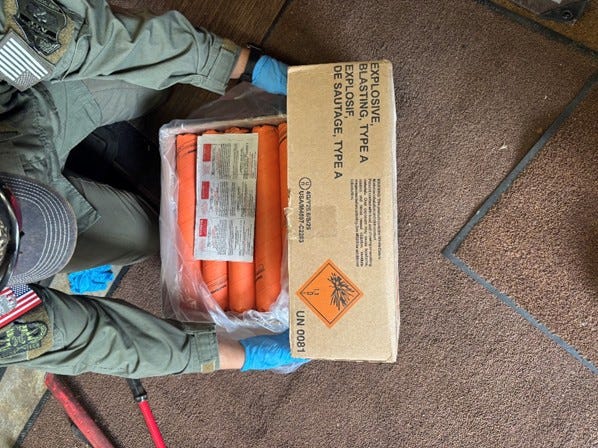 2 arrested, charged in connection to theft of explosives in Louisville